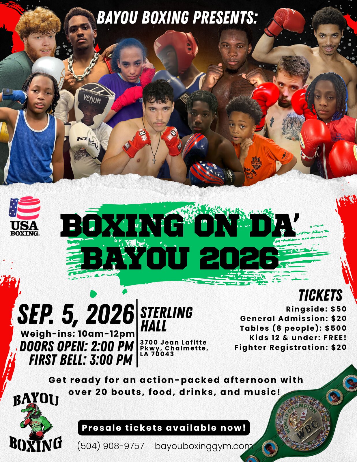 Boxing on Da' Bayou 2026