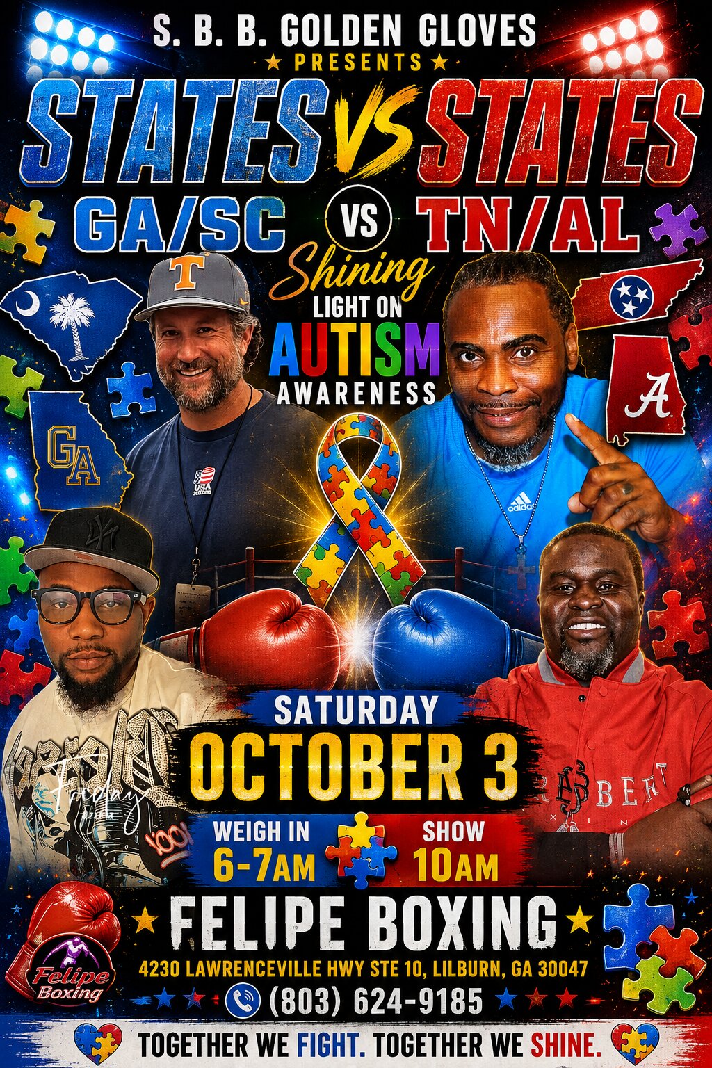 State vs State GA/SC VS AL/ TN Presented by Sugar Bert