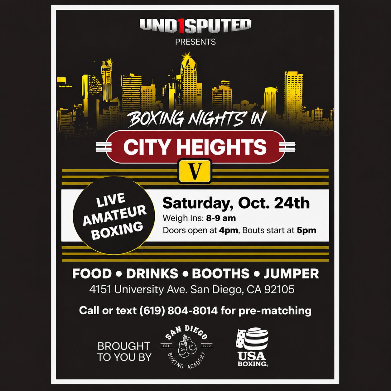 Boxing Nights in City Heights V